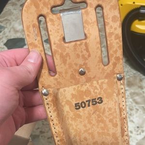 Leather pruner sheath.